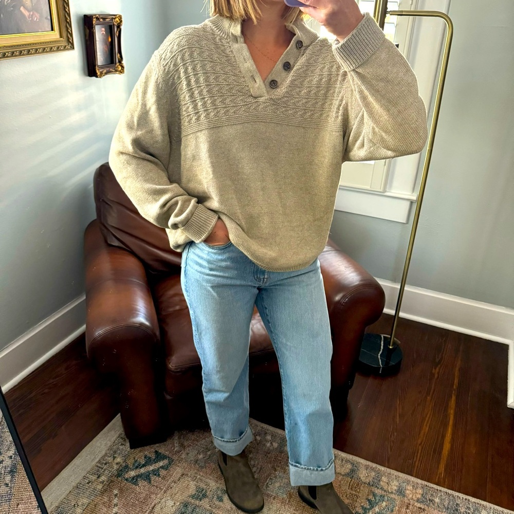 Vintage Men’s cotton blend oversized sweater